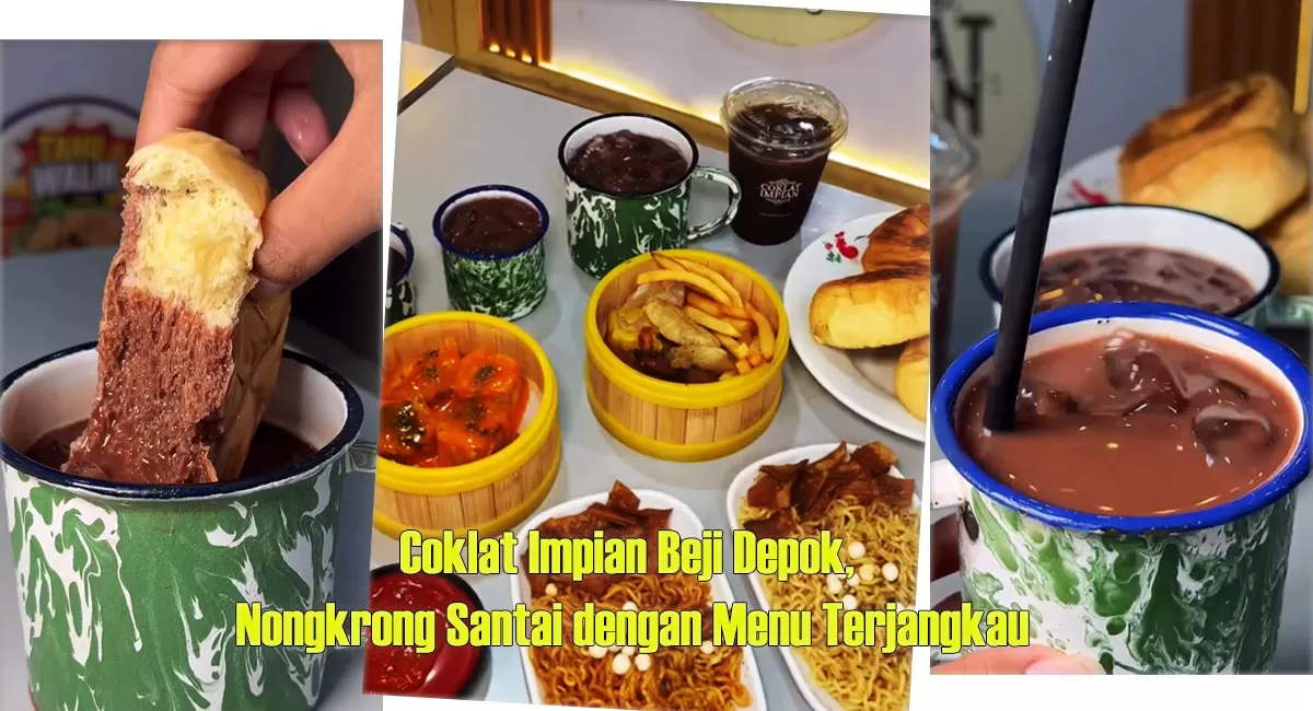 Coklat Impian Beji Depok cocok untuk nongkrong hemat. Ada es coklat mulai Rp8 ribu, salted caramel, kopi coklat, ramen, camilan dan makanan berat. (Instagram/coklatimpian)