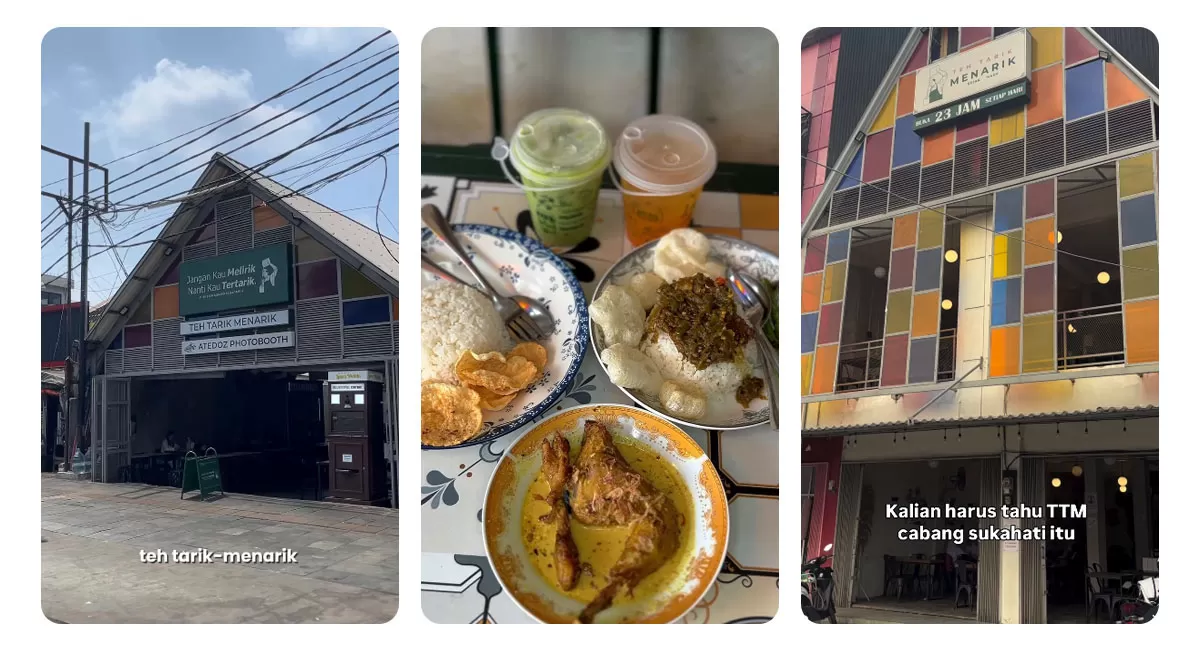 Teh Tarik Menarik Cibinong Bogor punya teh tarik pistachio dan longan yuzu. Tempatnya luas, dua lantai dan instagramable. (Instgaram/teh.tarik.menarik)