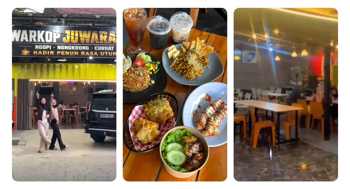 Wisata kuliner Citeureup Bogor punya pilihan baru. Warkop Juwara 88 menawarkan kopi Rp9 ribu, makanan terjangkau, lesehan, karaoke, dan live music. (Instagram/warkopjuwara88)