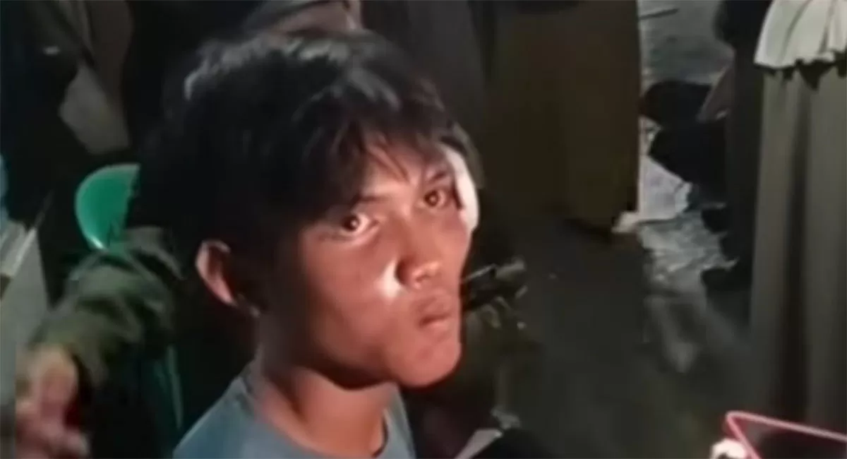 Fatur, korban pengeroyokan di Pejompongan, mengaku diseret dari gang rumah, dipukuli, lalu dipaksa mengaku sebagai provokator kericuhan. (Instagram/achmadfahmichannel)
