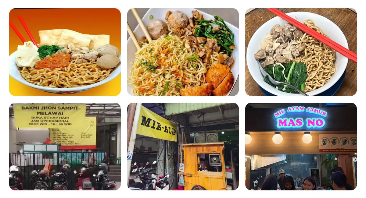 Mie ayam jamur di Jakarta punya banyak pilihan menarik. Dari gerobak legendaris hingga warung populer, harganya mulai Rp18 ribu per porsi. (Tangkapan layar google)