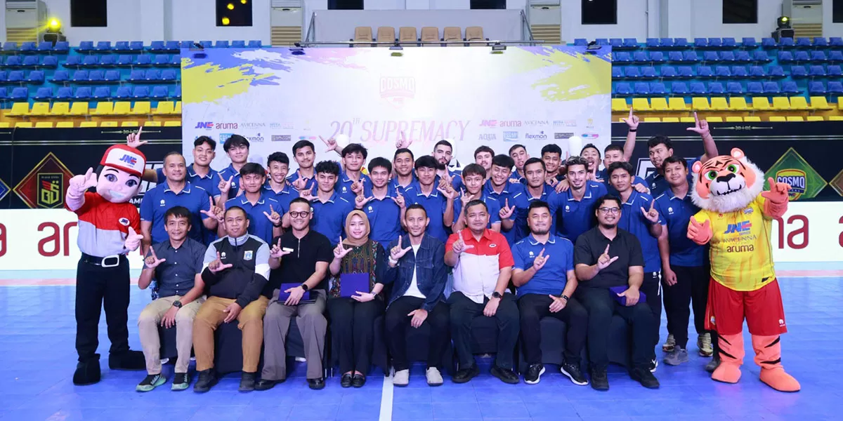 Cosmo JNE FC siap bersaing di Liga Futsal Profesional Indonesia 2026-2027. Dua pemain Brasil hadir memperkuat skuad bersama dukungan JNE. (Dok. JNE)