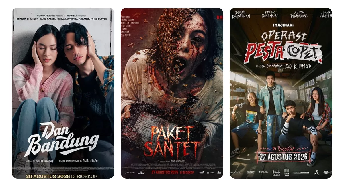 Jadwal film bioskop Tasik XXI Plaza Asia hari ini, Selasa 1 September 2026, hadir dengan 7 film dan jam tayang siang hingga malam. (Dok. Cinema21)