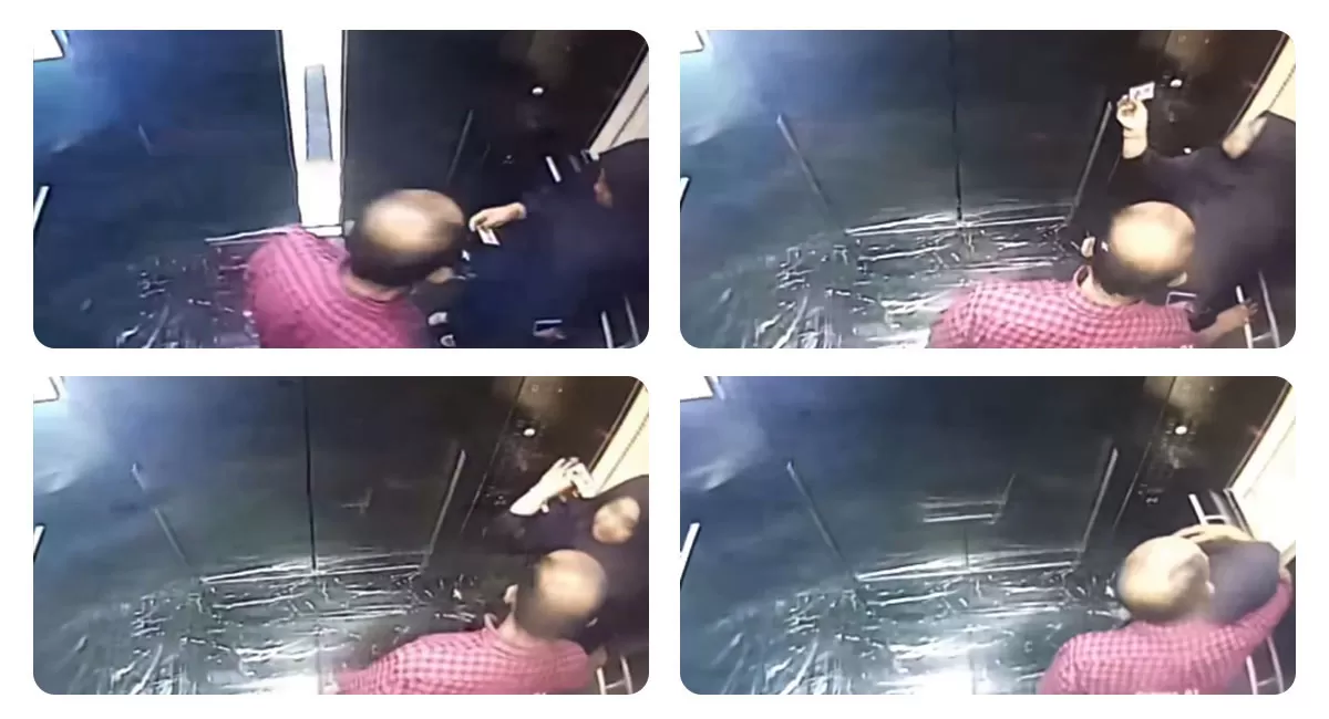 Video CCTV diduga libatkan kades wanita Tambun dan politisi di lift apartemen. Identitas serta hubungan keduanya masih perlu dikonfirmasi. (Instagram/liputanwargacibitun)