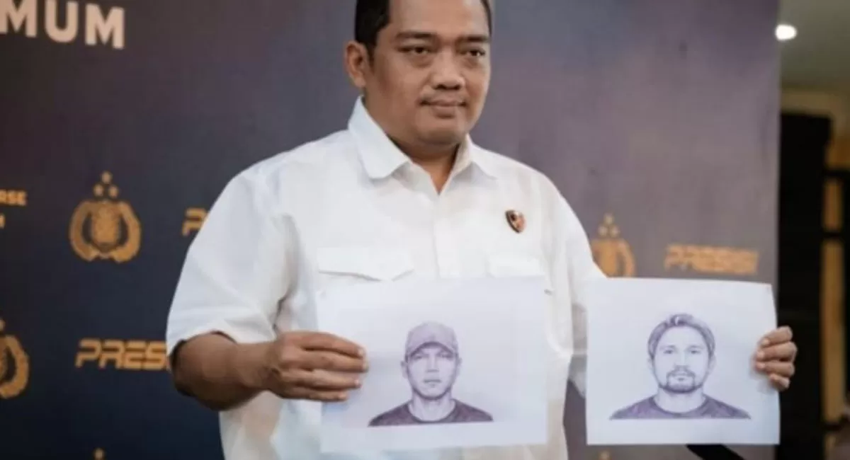 Sketsa wajah dua terduga pelaku pengeroyokan Pejompongan dirilis polisi. Keduanya laki-laki berusia sekitar 30 hingga 40 tahun dan masih diburu. (Dok. Polda Metrojaya)