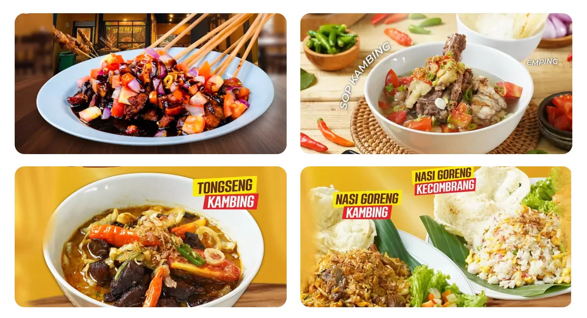 Sate Pa Khoy Cikeas Cibubur punya sate kambing empuk tanpa prengus, sate ayam juicy, iga bakar, tongseng, nasi goreng kecombrang dan area luas, semua. (Instagram/satepakhoy)