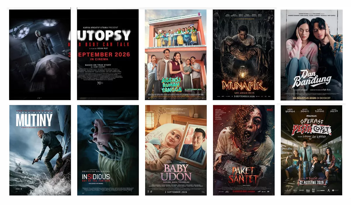 Jadwal film bioskop Tasik XXI Plaza Asia Sabtu 5 September 2026 menampilkan Autopsy Dead Body Can Talk serta sejumlah film lainnya. (Dok. Cinema21)