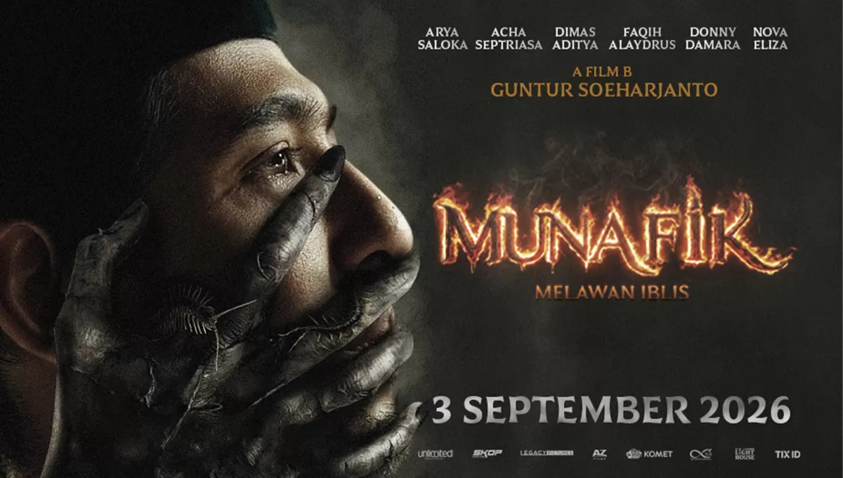 Jadwal film bioskop Transmart Tasikmalaya XXI Sabtu 5 September 2026, MUNAFIK Melawan Iblis hadir lima kali&nbsp;dari siang hingga malam hari. (Dok. Cinema21)