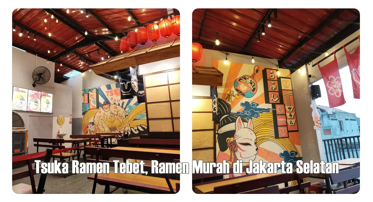 Tsuka Ramen Tebet Jakarta Selatan jadi pilihan kuliner Jepang murah. Ramen di bawah Rp30 ribu, menu beragam, dan tempatnya nyaman. (Dok. Herwin)
