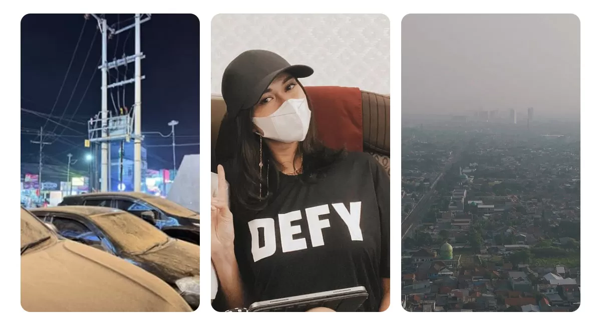 Harga masker melonjak di tengah abu vulkanik Gunung Anak Krakatau. Keluhan soal seller nakal ramai diungkap warganet, termasuk Nana Mirdad yang menyoroti perubahan harga drastis. (Instagram/info.citayam - nanamirdad)