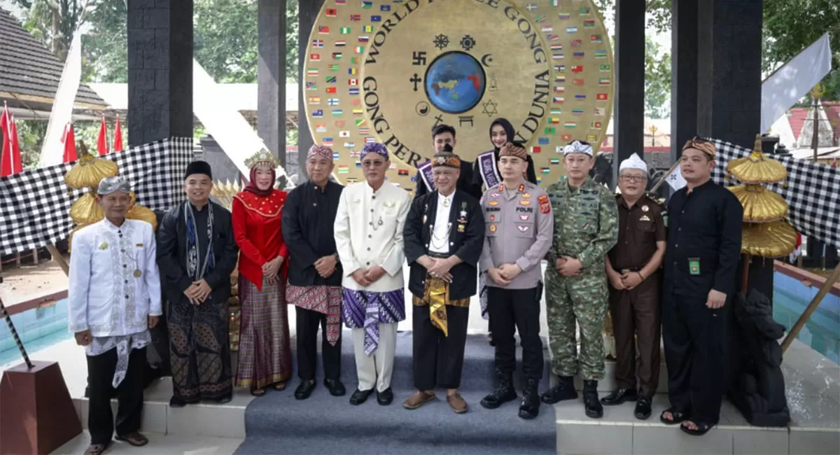 Situs Budaya Karangkamulyan menjadi tempat Milangkala ke-17 Gong Perdamaian Dunia, mengangkat kembali jejak sejarah Ciamis tentang nilai perdamaian. (Dok. Diskominfo Ciamis)