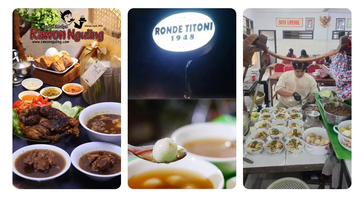 Wisata kuliner Malang tak hanya soal makanan kekinian. Tiga kuliner legendaris ini bertahan puluhan tahun dan masih menjadi pilihan pencinta kuliner.   (Instagram/rawonnguling - rondetitoni -&nbsp;Dok. Ivan Wijoyo)