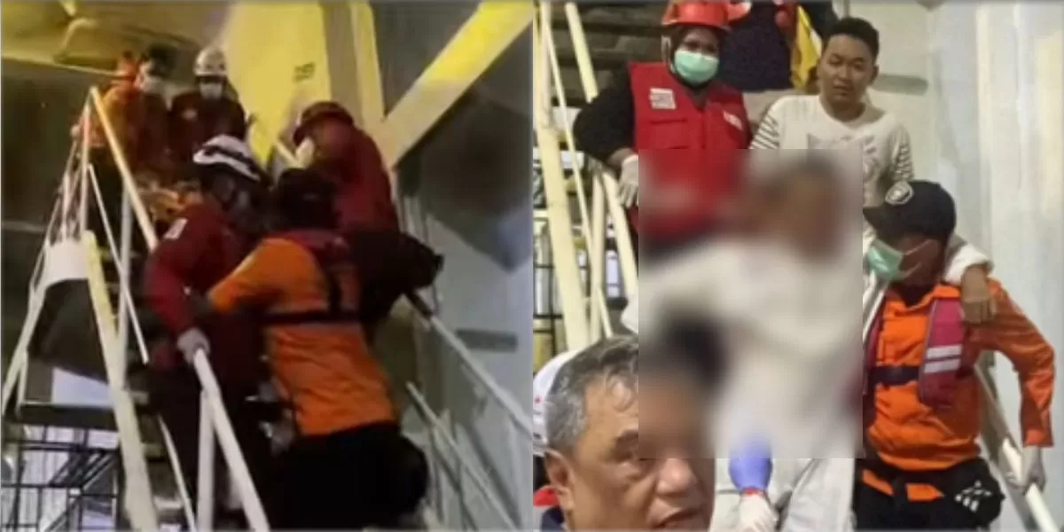 69 korban selamat KM Virgo tiba di Banjarmasin setelah dievakuasi dari Laut Jawa. Tim medis langsung menangani penumpang berdasarkan kondisi.   (Instagram.com/undercover.id)