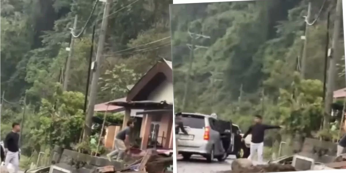 Longsor Aceh Tengah terjadi setelah hujan deras. Material bukit menerjang rumah warga saat arisan keluarga, menewaskan satu anak dan melukai 13 warga. (Instagram.com/@feedgramindo)