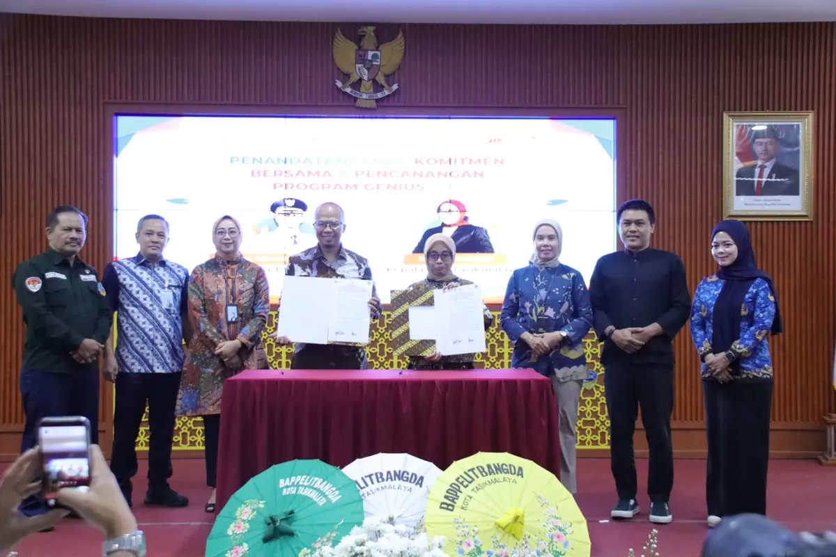 GENIUS OJK Tasikmalaya dan Pemkot Tasikmalaya memperkuat literasi keuangan melalui 200 pendidik dari jenjang SD hingga SMA sederajat. (Dok. AMS)