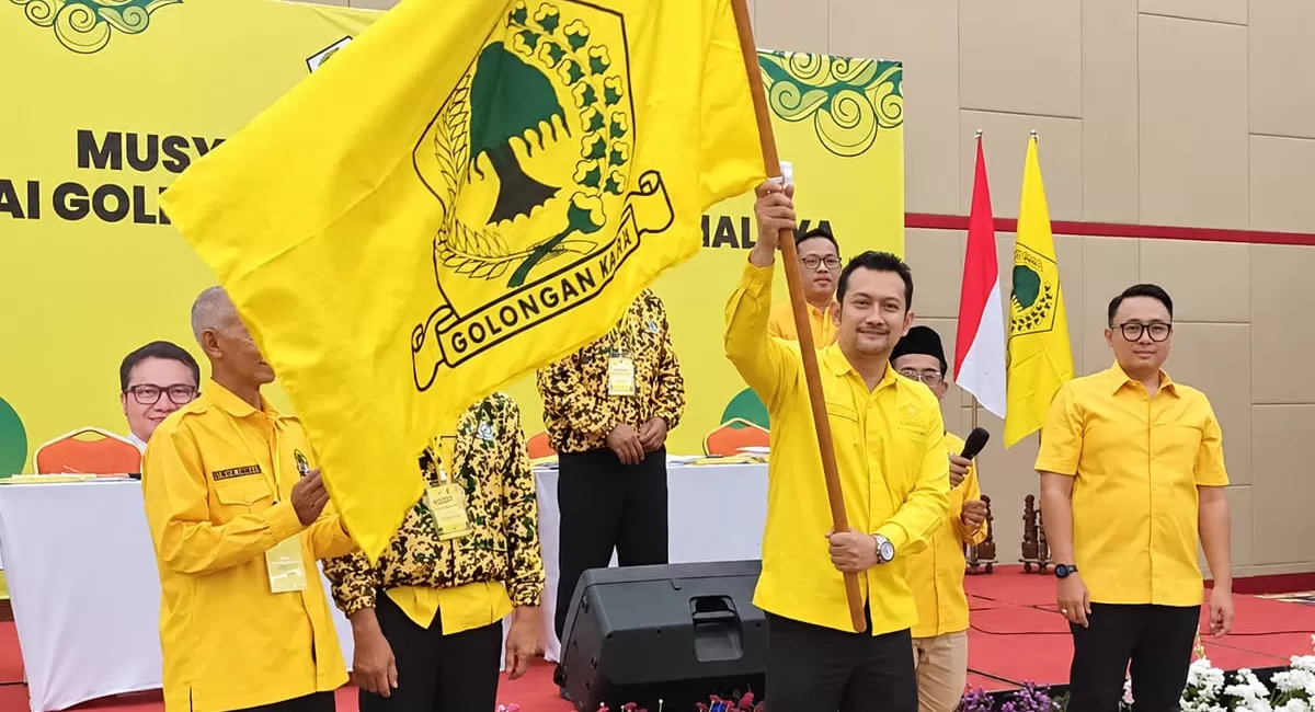 Mohammad Arief Arseha terpilih aklamasi sebagai Ketua DPD Partai Golkar Kabupaten Tasikmalaya periode 2025-2030 dalam Musda XI di Hotel Alhambra, Sabtu (19/9/2026). (Dok. DFK)