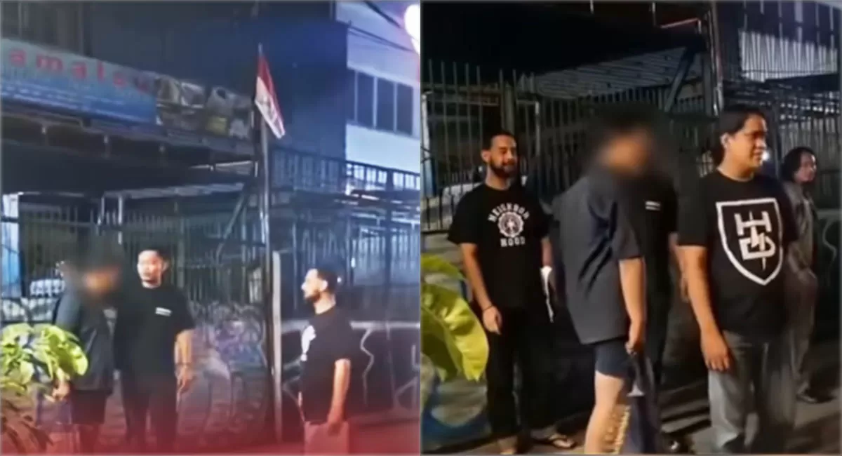 Pria penendang wanita di food court Senayan City ditangkap polisi di Penjaringan. Motif aksi yang terekam CCTV masih didalami. (Instagram.com/nowdots)