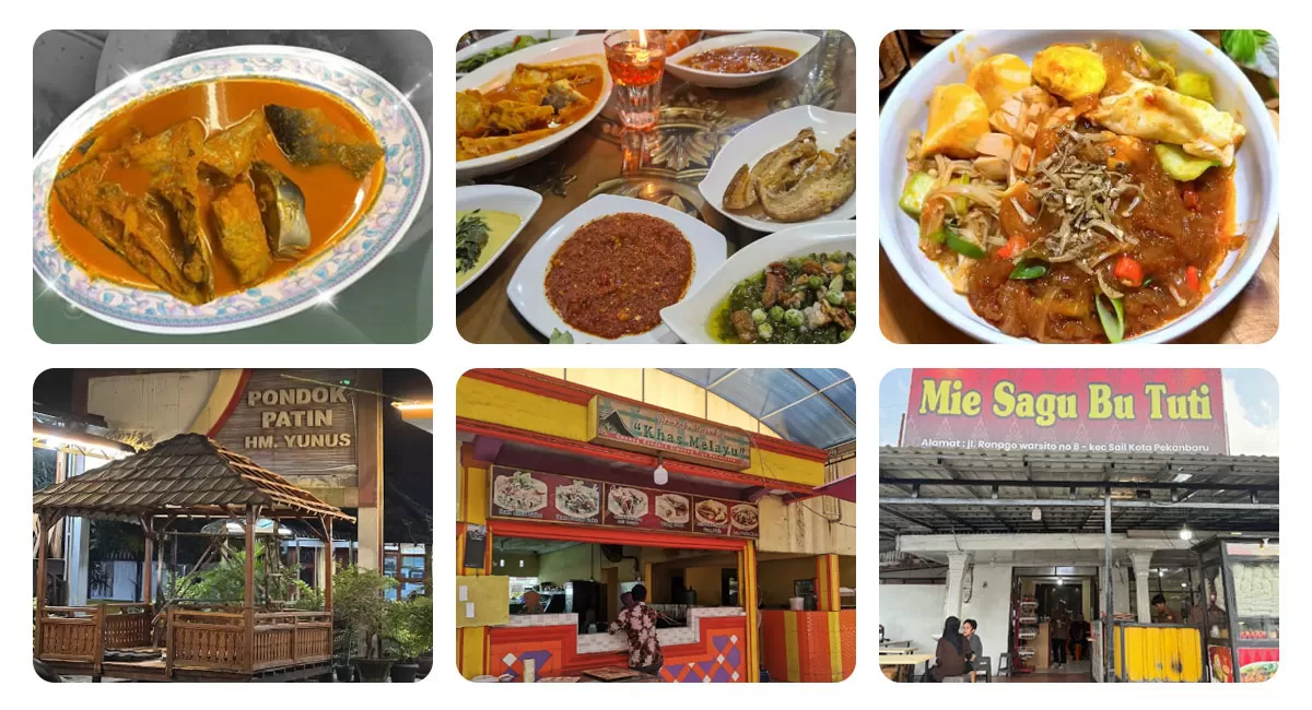 Tempat makan Pekanbaru punya banyak pilihan kuliner khas, dari gulai patin legendaris, ikan baung tempoyak hingga mie sagu yang unik.   (Tangkapan layar google)