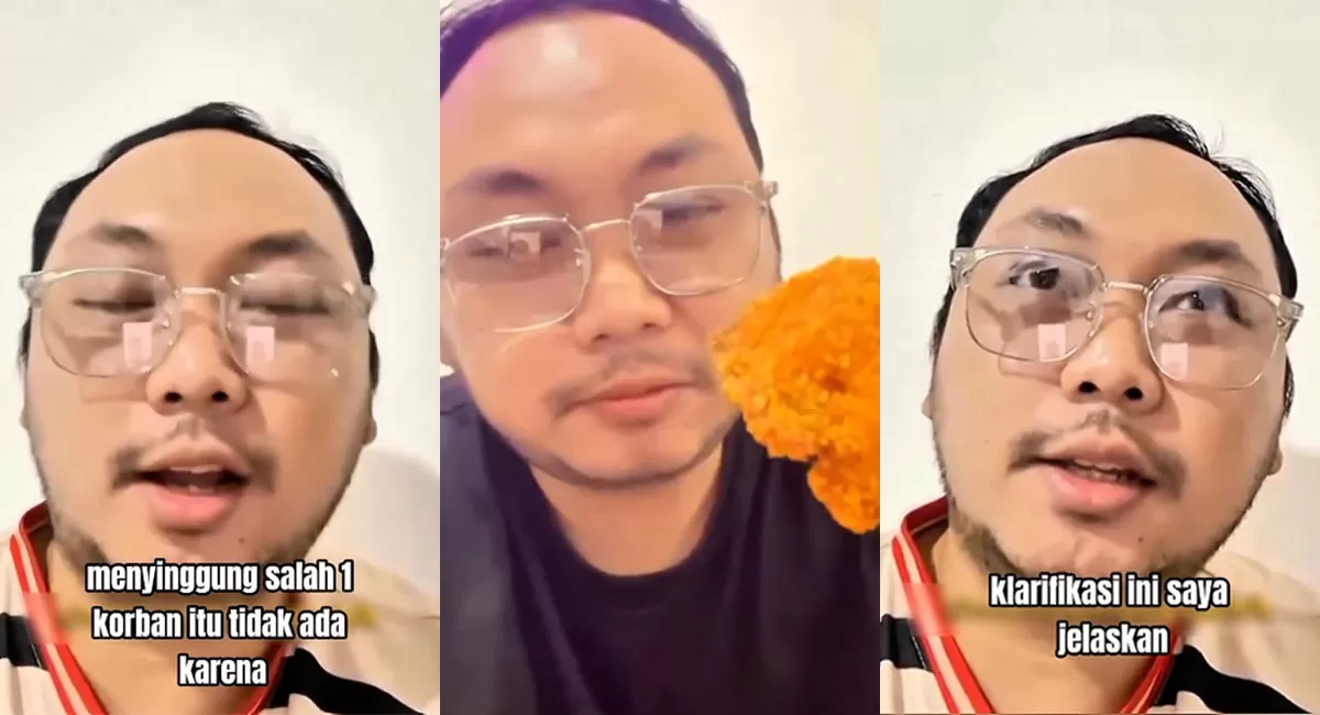 Video Pegawai SPPG Bantul GP viral setelah ucapan hilang ingatan 70 persen dikaitkan dengan korban MBG Karo. GP kemudian memberi klarifikasi. (Instagram/reset.feeds)