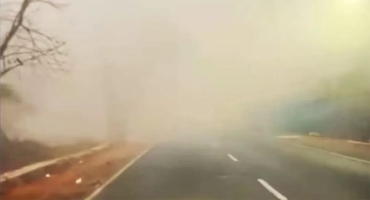 Kabut asap karhutla kembali menyelimuti Kalsel. Jarak pandang warga menurun hingga aktivitas pendidikan di Banjarmasin kembali digelar secara PJJ. (Threads/emshihab)