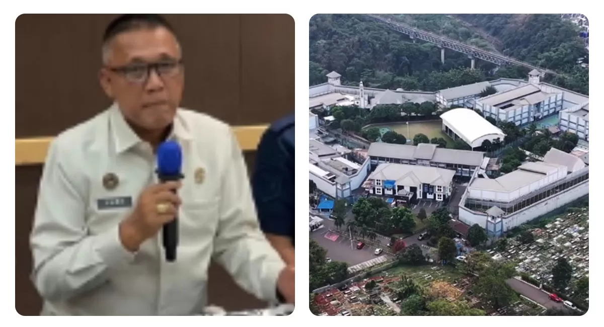 Yudi Suseno, Ditjenpas Jabar, menjelaskan Lapas Cibinong dan data LHKPN setelah sidak Ombudsman pada 23 September 2026.   (Instagram/vereditum)