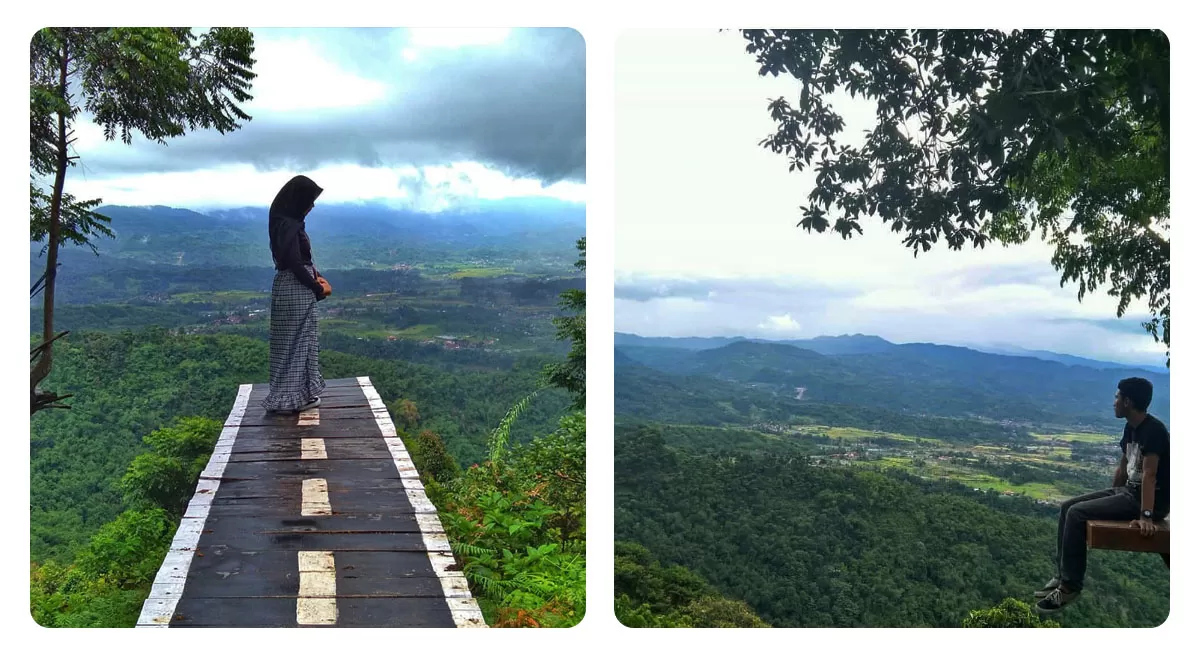 Puncak Mustika Manik menjadi destinasi wisata Bogor Low Budget dengan panorama hutan hijau, udara sejuk, dan wahana pemacu adrenalin. (Instagram/puncakmustikamanik)