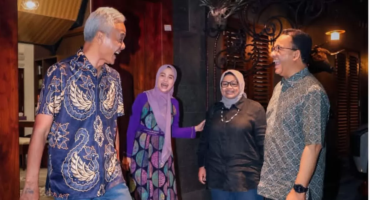 Anies Baswedan dan Ganjar Pranowo bertemu di kediaman Ganjar di Yogyakarta. Setelah makan malam, Anies mengajak Ganjar bertemu lagi di lintasan lari. (Instagram/ganjar_pranowo)