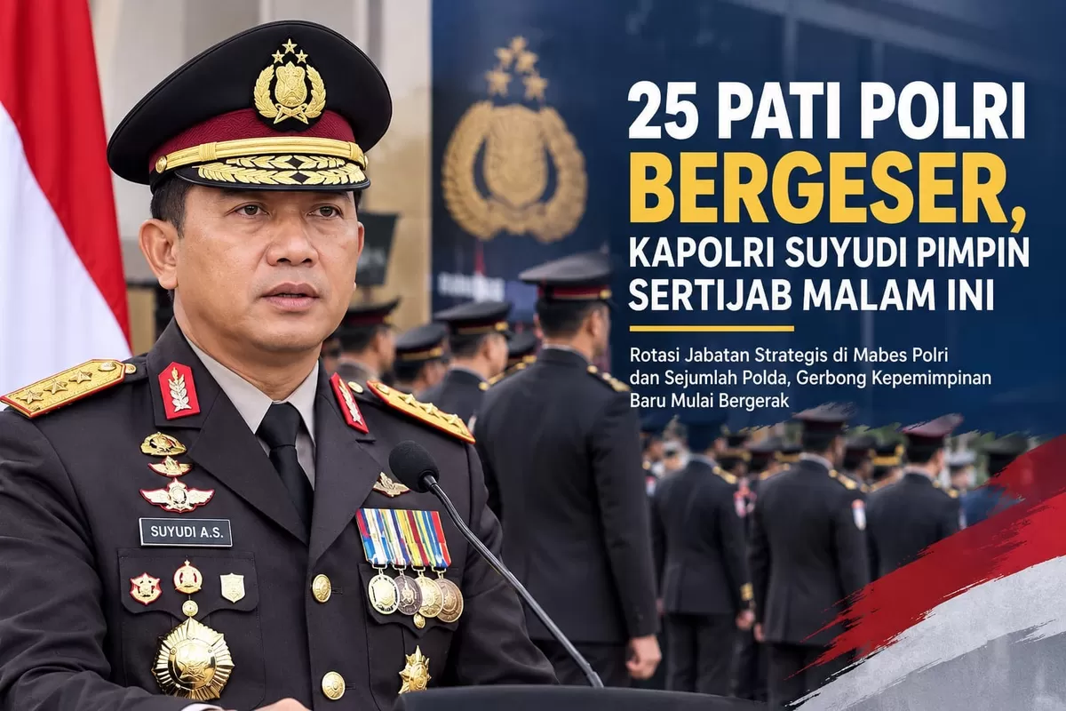 Ilustrasi - Kapolri Jenderal Polisi Suyudi Ario Seto memimpin pelantikan dan serah terima jabatan sejumlah pejabat Polri pada Sabtu malam, 3 Oktober 2026. (Dok Promedia)