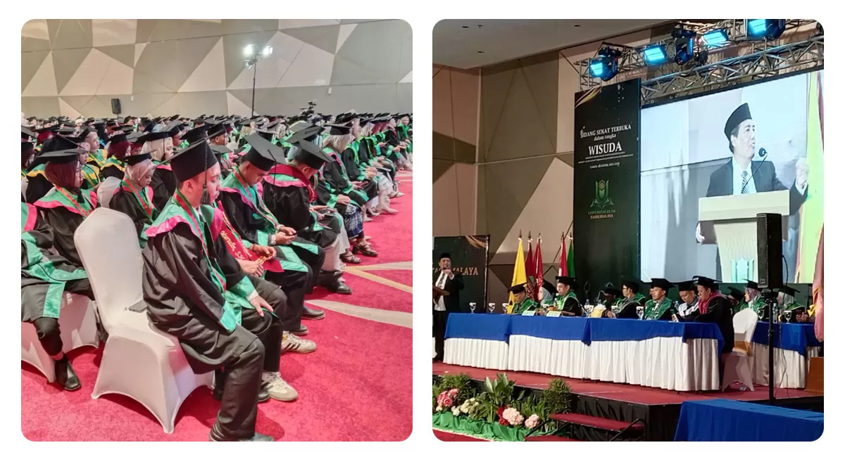 Wisuda UNITAS di Tasikmalaya diikuti 291 lulusan, namun ijazah lulusan periode ini masih menggunakan nama Institut Agama Islam Tasikmalaya atau IAIT. (Dok. AMS)