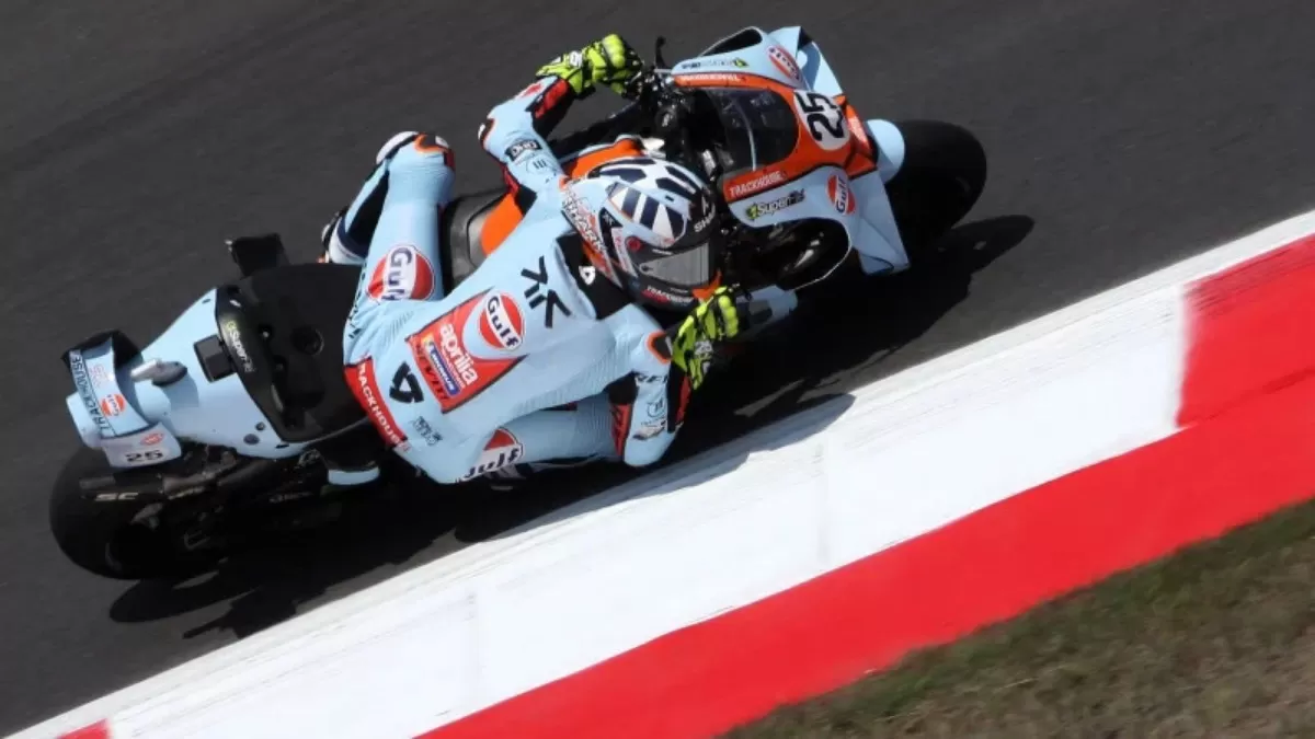 Raul Fernandez pecahkan rekor lap Mandalika saat Practice MotoGP Indonesia 2026, Jumat (9/10/2026), diikuti Marco Bezzecchi dan Jorge Martin.   (Instagram/Crashnet Gold and Goose)