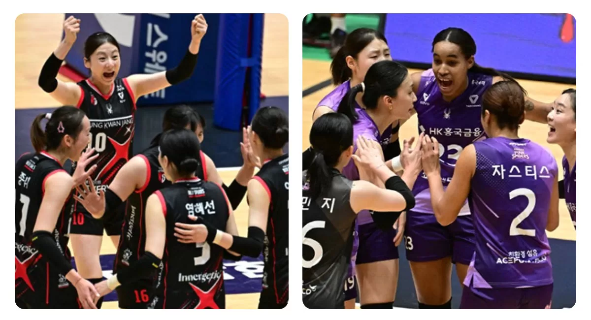 Red Sparks kalah 1-3 dari Pink Spiders pada KOVO Cup 2026, Minggu, 11 Oktober 2026. Yancy Kindelan membantu Heungkuk Life mengamankan kemenangan. (Dok. Kovo)