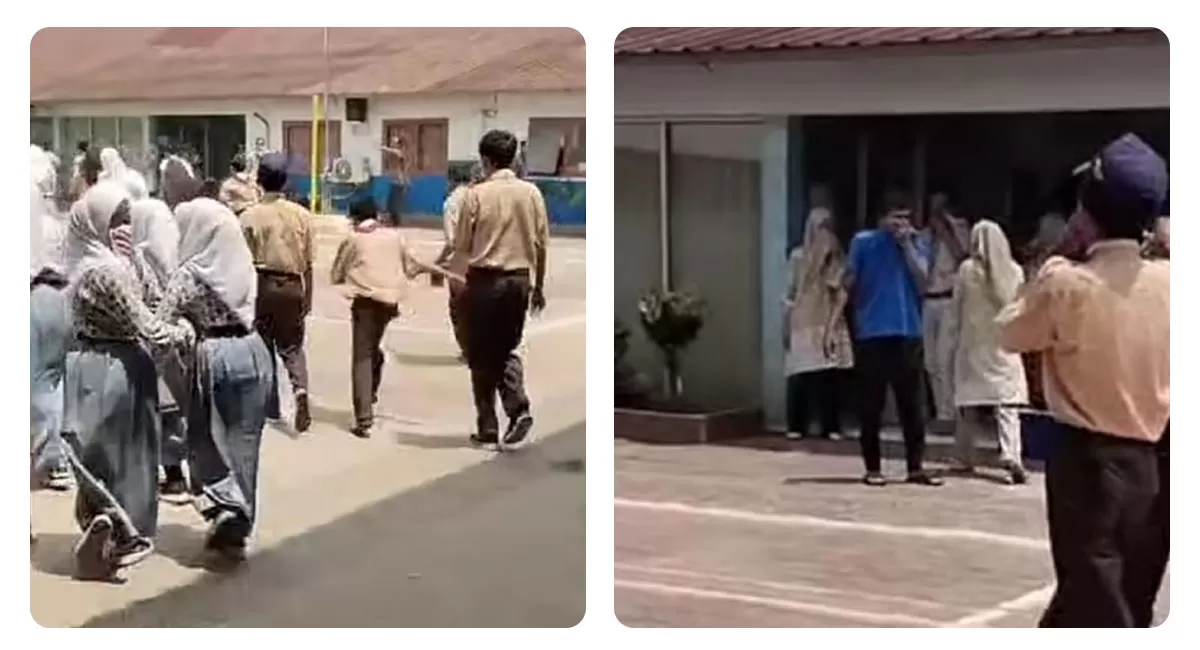 Sebanyak 19 siswa Cilegon terpapar gas air mata saat Polres Cilegon menggelar latihan Dalmas pada 8 Oktober 2026. Biaya pengobatan ditanggung polisi. (Threads/anakbanten.ai)