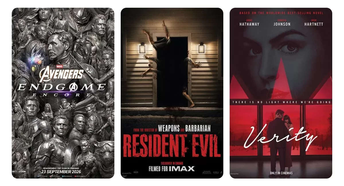 Jadwal film bioskop Tasik XXI Plaza Asia dan Transmart hari ini, Selasa 13 Oktober 2026, menghadirkan film aksi, drama, komedi, dan horor. (Dok. Cinema21)