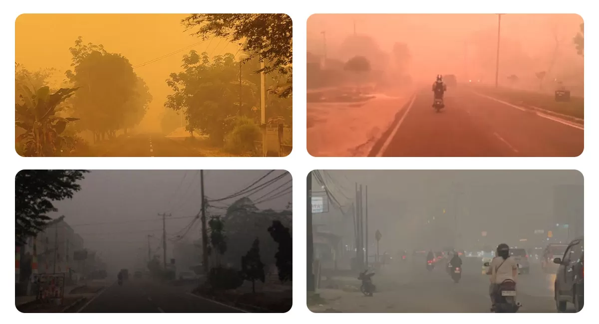Kabut asap karhutla masih berdampak pada warga di sejumlah wilayah. Pemerintah menilai penanganan masih mampu dilakukan tanpa status bencana nasional. (Threads)