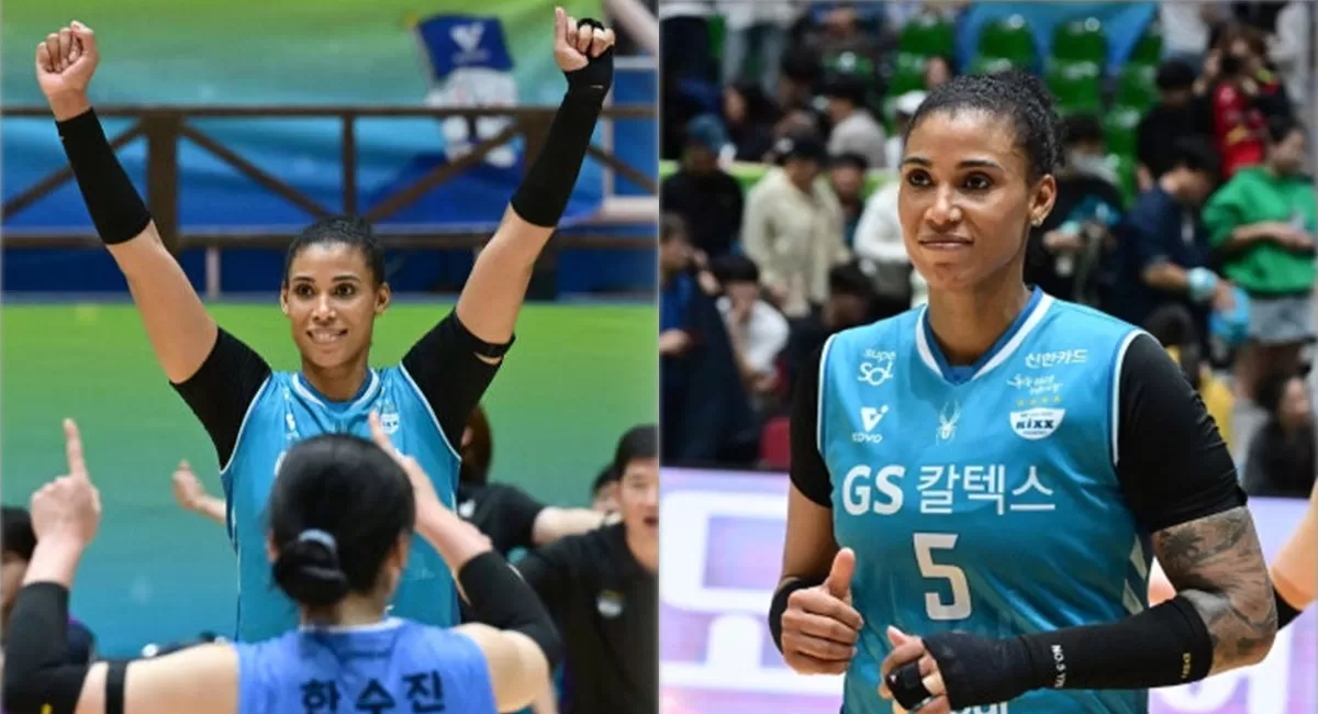 Gisele Silva tampil tajam dengan 30 poin saat GS Caltex mengalahkan Hi Pass dan merebut gelar Juara KOVO Cup 2026 untuk ketujuh kalinya. (Dok. Kovo)