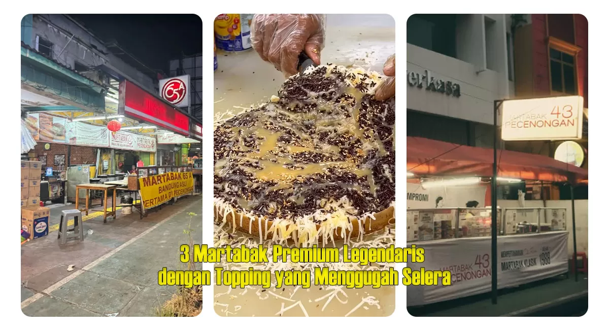 Martabak premium di Jakarta menawarkan beragam pilihan, mulai dari Martabak Pecenongan 65A hingga Martabak Sinar Bulan Muara Karang dengan harga ratusan ribu rupiah. (Instagram/martabakpacenongan65A - kulinerpedia - pacenongan43)