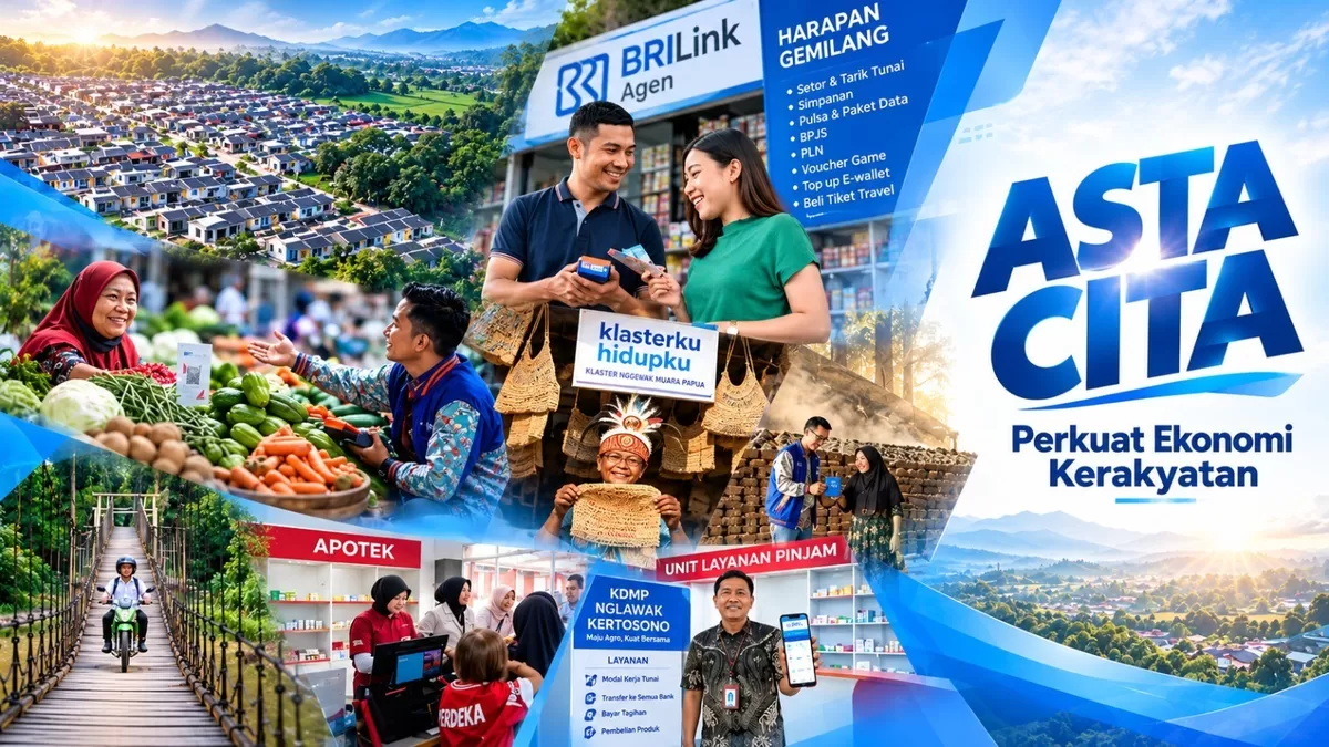 BRI memperkuat ekonomi kerakyatan pada dua tahun pemerintahan Prabowo-Gibran melalui kredit UMKM Rp1.235,4 triliun dan pemberdayaan usaha. (Ilustrasi)