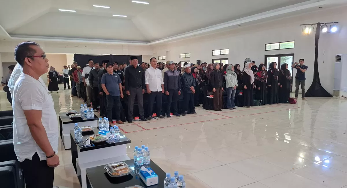 Kegiatan Peningkatan SDM Organisasi Pemuda dengan tema "Digital Leadership" Akselerasi Pemuda Tasikmalaya sebagai Agen Perubahan di Era Inovasi digelar di Gedung Pengembangan Kompetensi ASN-Ciawi BKPSDM Kabupaten Tasikmalaya, Selasa (20/10/2026). (Dok. AMS)