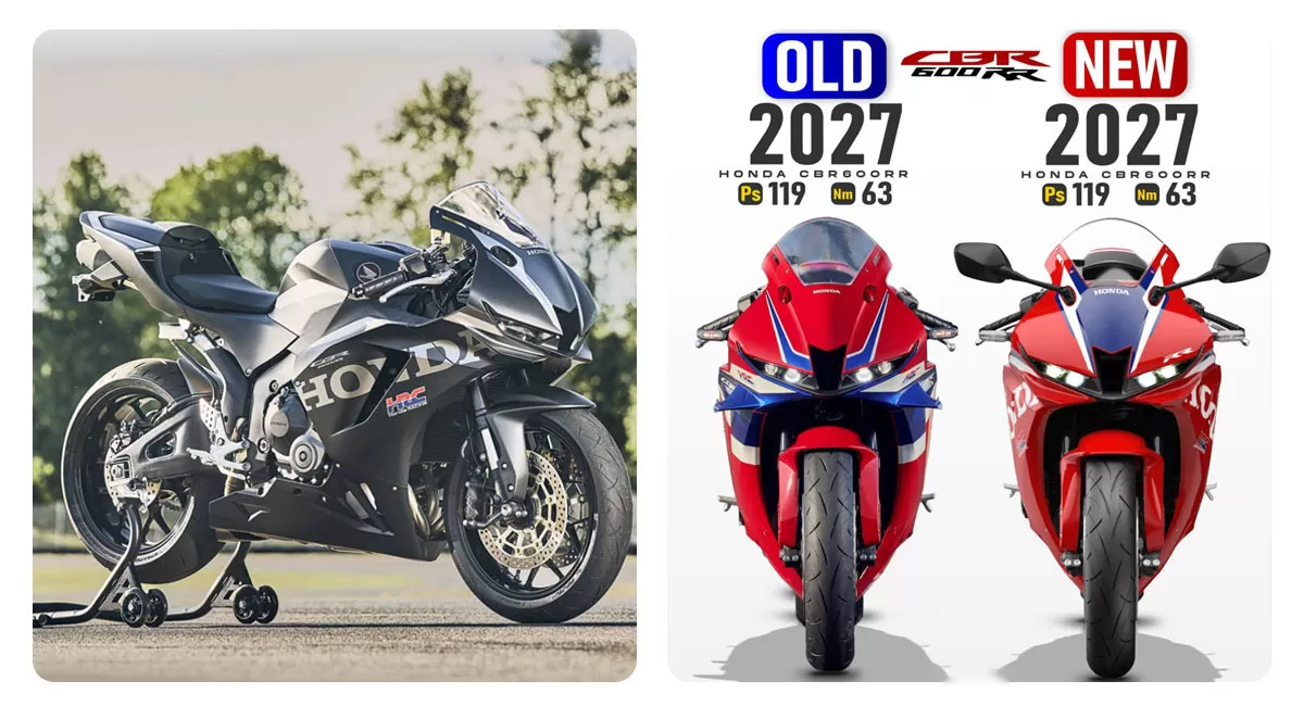 Honda CBR600RR 2027 mengusung kaliper rem Nissin dari Fireblade, mesin 599 cc bertenaga 121 PS, serta panel TFT 5 inci dengan fitur elektronik modern. (Instagram/second.gear.id)