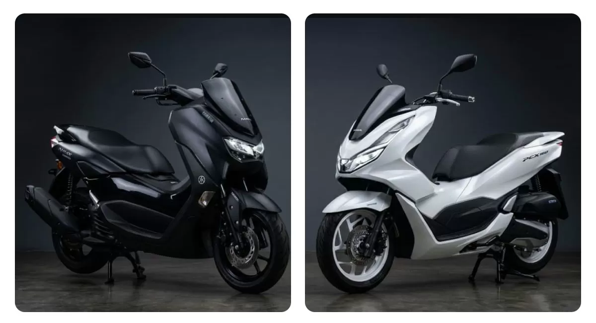 Adu irit Honda PCX 160 vs Yamaha NMAX berdasarkan klaim pabrikan menunjukkan PCX mencapai 45 km per liter, sementara NMAX 40-42 km per liter. (Dok, NKRI24Jam)