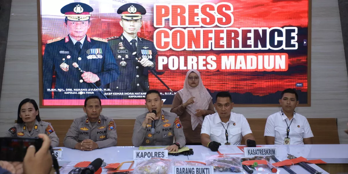 Polres Madiun berhasil mengungkap kasus pencurian toko emas (Humas Polres Madiun)