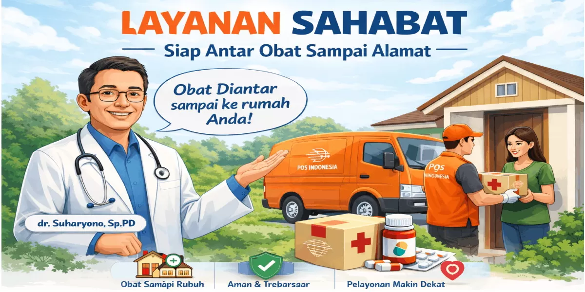 RSD Kertosono meluncurkan layanan SAHABAT bekerja sama dengan PT Pos Indonesia, pasien rawat jalan pulang lebih cepat dan diantar kerumah langsung (jombangkab.go.id)