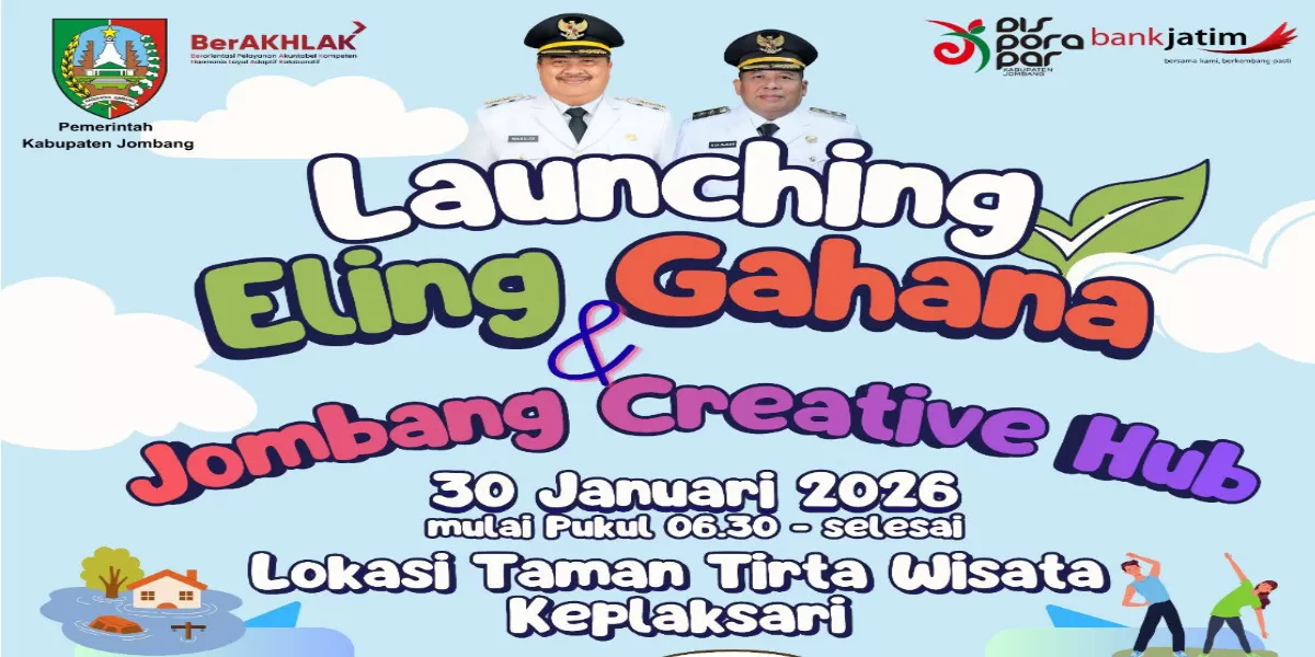 Disporapar Jombang meluncurkan Edukasi Lingkungan, Pencegahan Bencana dan Jombang Creative Hub di Tirta Wisata (Disporapar Jombang)