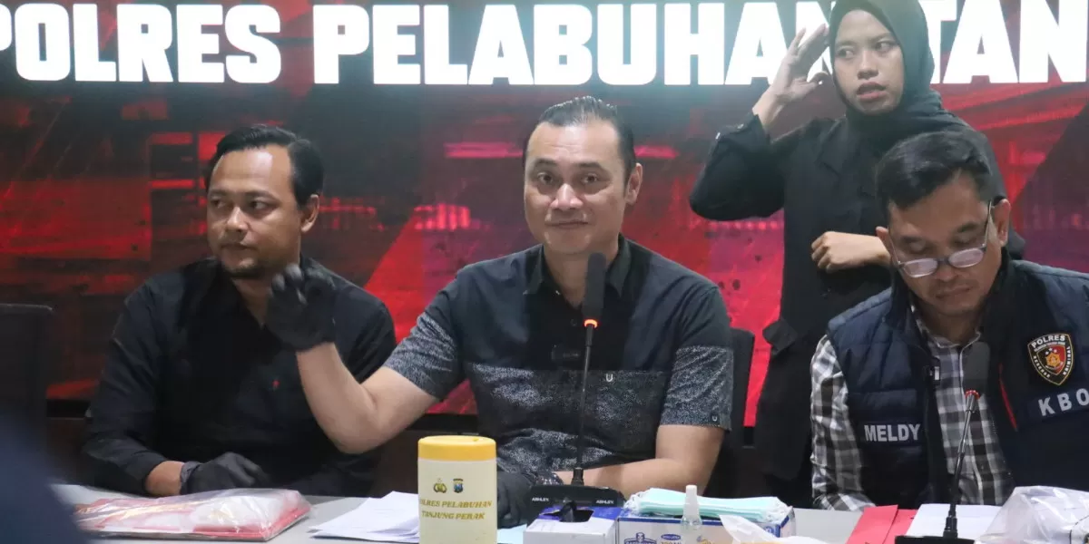 Polres Pelabuhan Tanjung Perak Surabaya menangkap residivis narkoba (Humas Polres Pelabuhan Tanjung Perak)