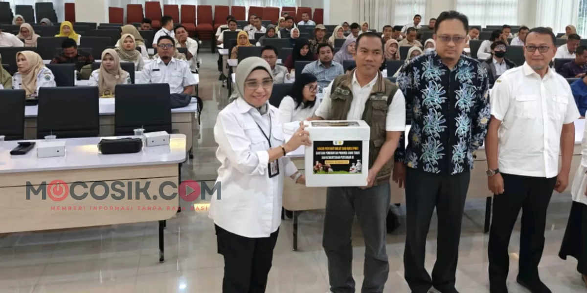 Dinas Peternakan Jombang menghadiri rakor pengendalian PMK di Surabaya dan menerima alokasi 18.000 dosis vaksin PMK tahap pertama tahun 2026 (dok.istimewa)