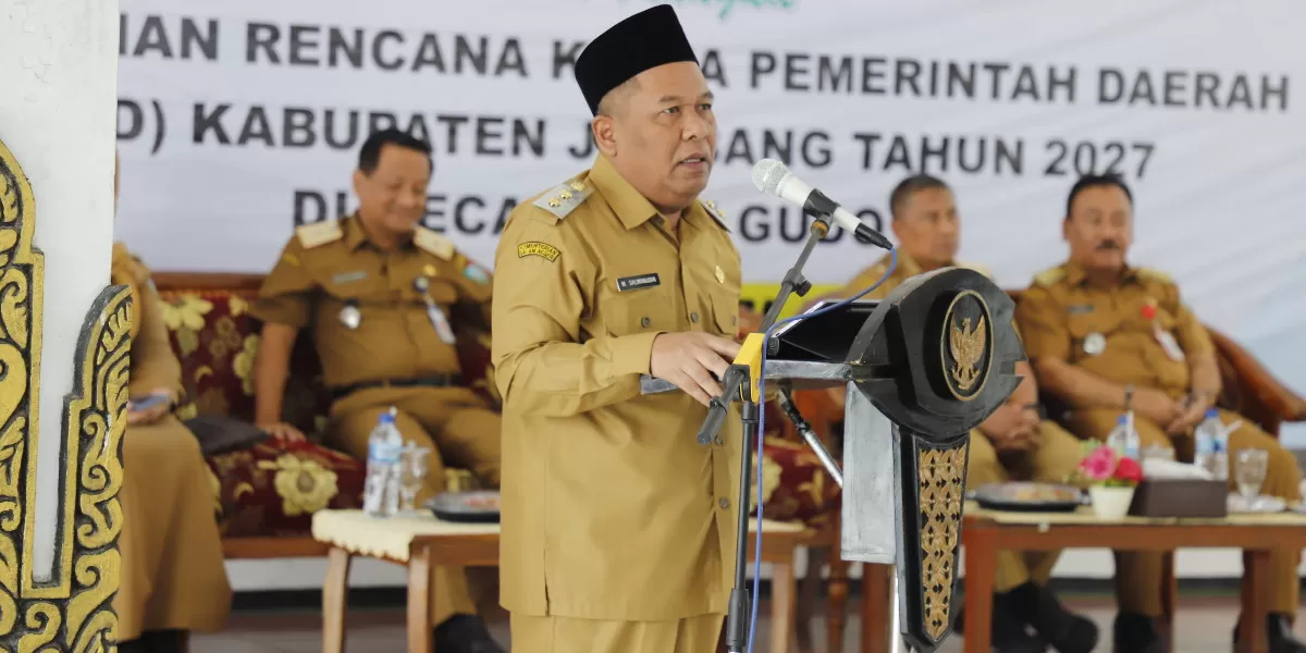 Wakil Bupati Jombang, Salmanudin saat memberikan sambutan acara Musrenbang RKPD 2027 di Gudo (dok.istimewa)