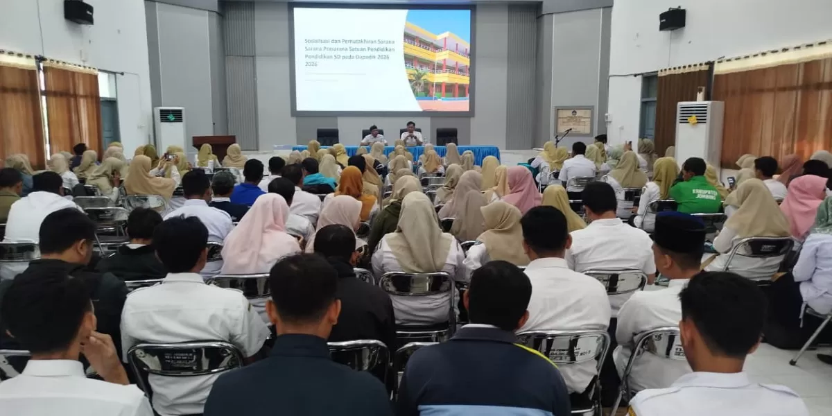 Disdikbud Jombang menggelar sosialisasi dan verifikasi pemutakhiran data sarana prasarana SD (dok.istimewa)