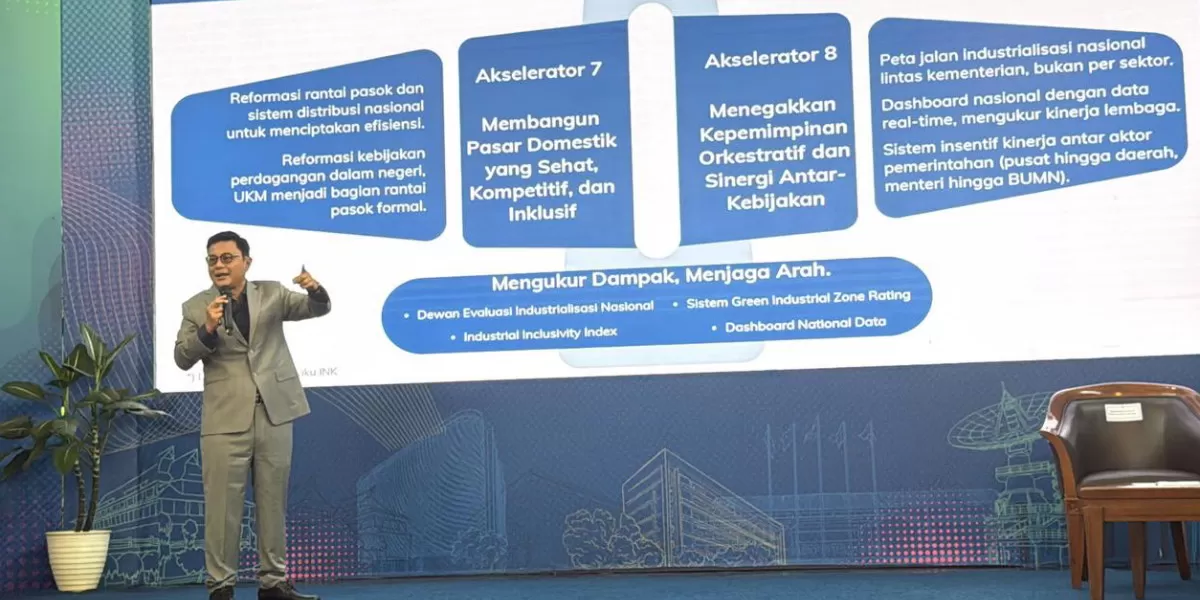 Wadirut MIND ID mengatakan Indonesia harus keluar dari jebakan negara berpendapatan menengah dan mengejar pertumbuhan ekonomi 8% (Promedia Teknologi Indonesia)