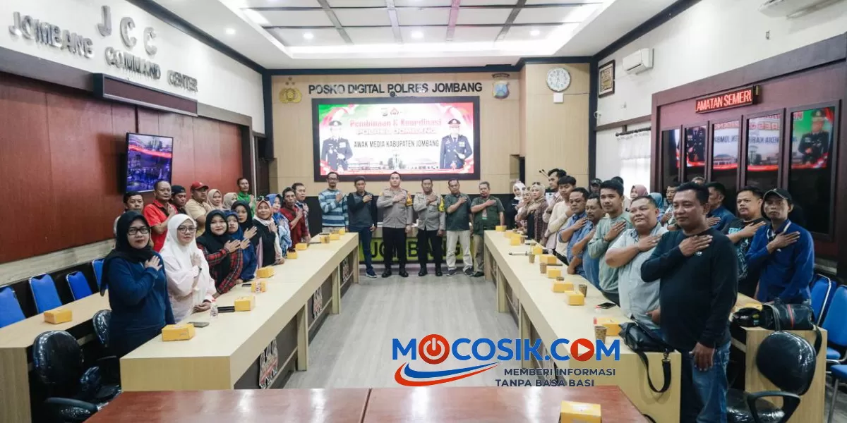 Polres Jombang menggelar kegiatan Piramida (Ngopi Bersama Media) untuk memperkuat sinergitas dan keterbukaan informasi publik (dok.istimewa)