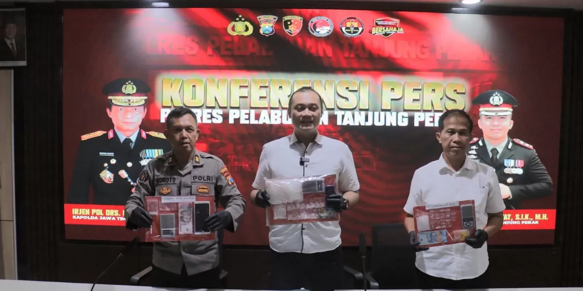 Satresnarkoba Polres Pelabuhan Tanjung Perak mengungkap 41 kasus narkoba selama Januari 2026 dengan 55 tersangka di wilayah Surabaya (Humas Polres Pelabuhan Tanjung Perak)